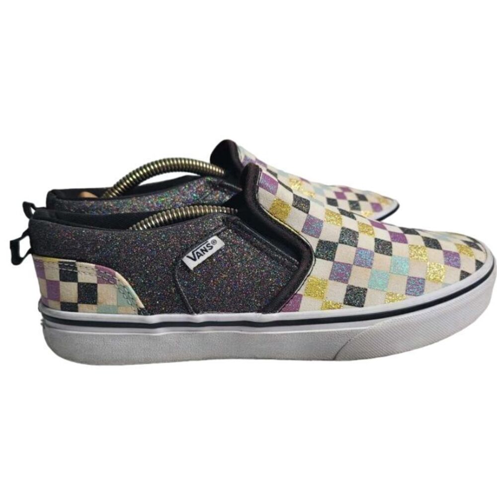 Vans Off the Wall Glitter‎ Checkerboard Women's 5